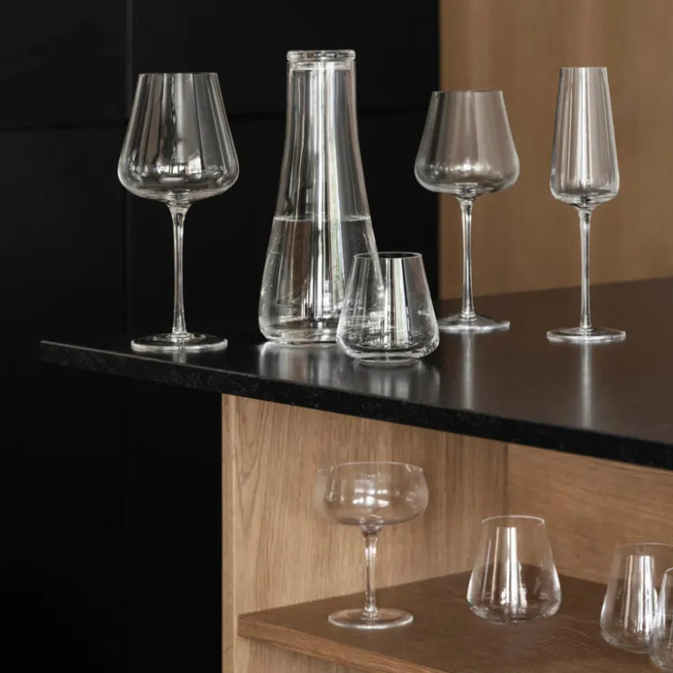 Outlet Blomus BELO White Wine Glasses - 13.5 Ounce - Set of 2 - Clear Glass