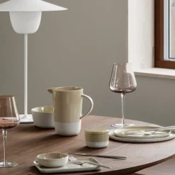 New Blomus Ceramic Stoneware Snack Plates Set of 4 - SABLO
