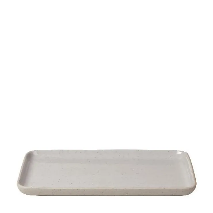 New Blomus Ceramic Stoneware Snack Plates Set of 4 - SABLO