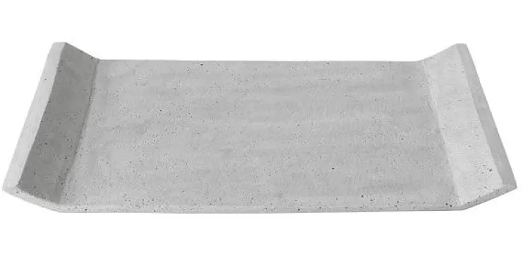 Online Blomus Decorative Tray Polystone - 12 x 8 Moon Tray Light Grey 12 x 8