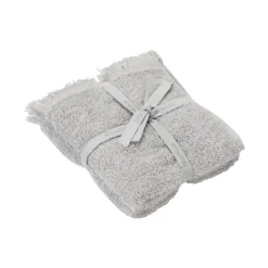 Best Blomus FRINO Fringed Organic Cotton Terry Guest Hand Towels 12 x 20 - 2pcs