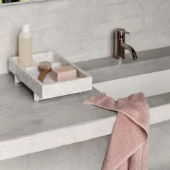 New Blomus FRINO Fringed Organic Cotton Terry Bath Towel 28 x 55