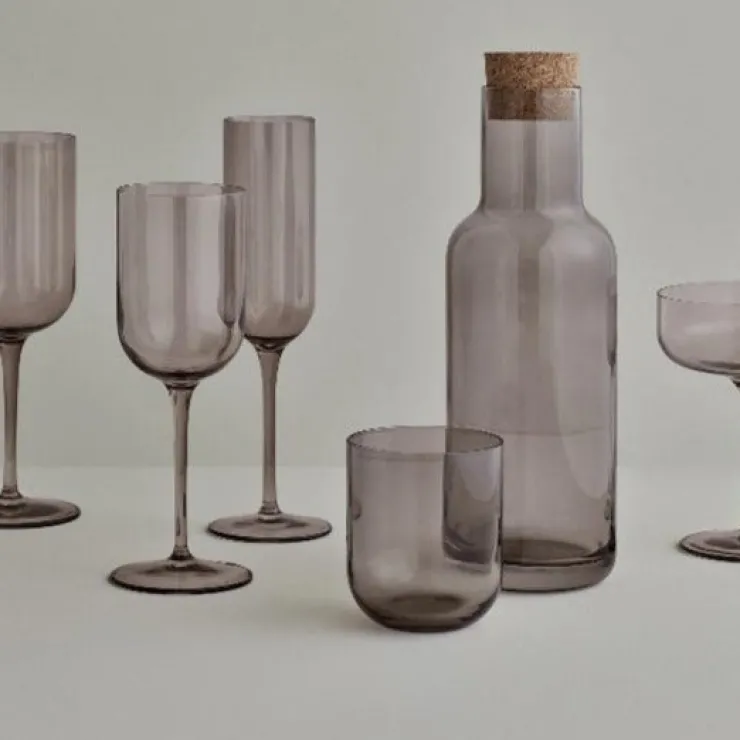 New Blomus FUUM Champagne Flute Glasses - 7 Ounce - Set of 4