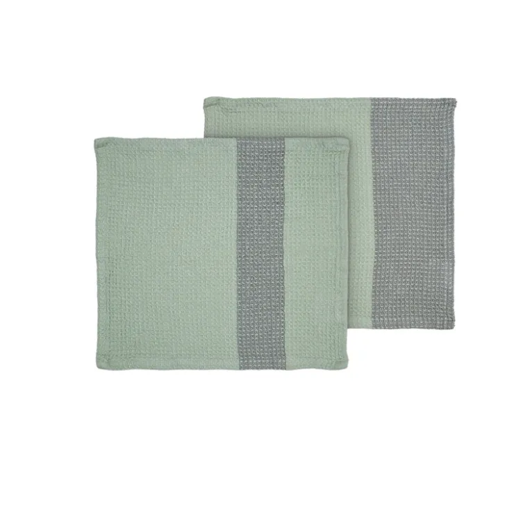New Blomus GANO Organic Cotton Waffle Dish Cloth - Set of 2