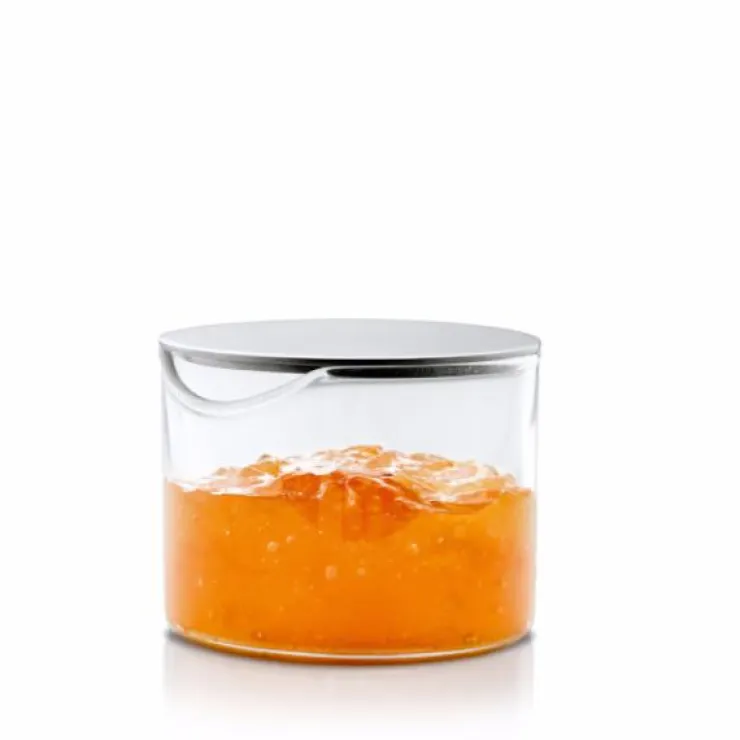 Clearance Blomus Glass Condiment Server with Stainless Steel Lid