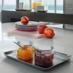 Clearance Blomus Glass Condiment Server with Stainless Steel Lid