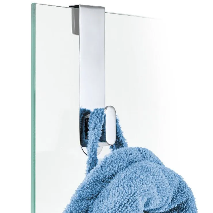 Hot Blomus Glass Door Shower Hook - Polished - NEXIO