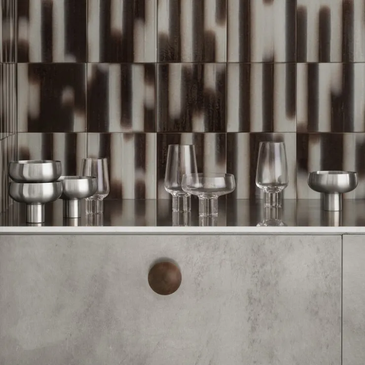 Discount Blomus KOYOI Coupe With Pedestal Stem - Stainless Steel - Set of 2