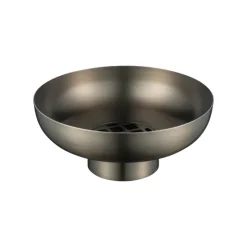 New Blomus MIYABI Metallic Vase - Low With Flower Grid