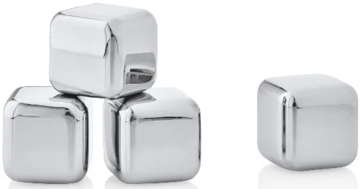 Online Blomus Stainless Steel Ice Cubes - Set of 4