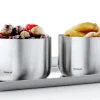 Online Blomus Stainless Steel Tray 13x22 + Snack Bowl - Small (x2) Set