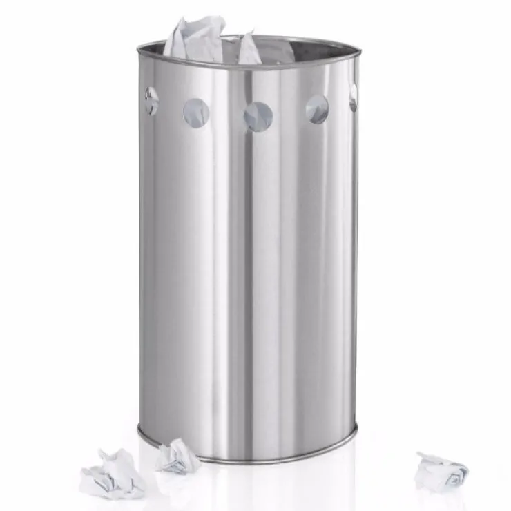 Fashion Blomus Stainless Steel Wastepaper Basket 3.5 Gallon - Circles