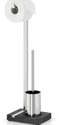 Sale Blomus Toilet Butler With Short Brush Holder - 1 Roll Polished