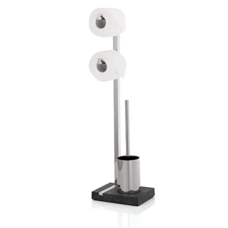 Outlet Blomus Toilet Butler With Short Brush Holder - 2 Roll