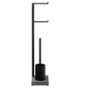 Online Blomus Toilet Butler With Short Brush Holder - 2 Roll - Black