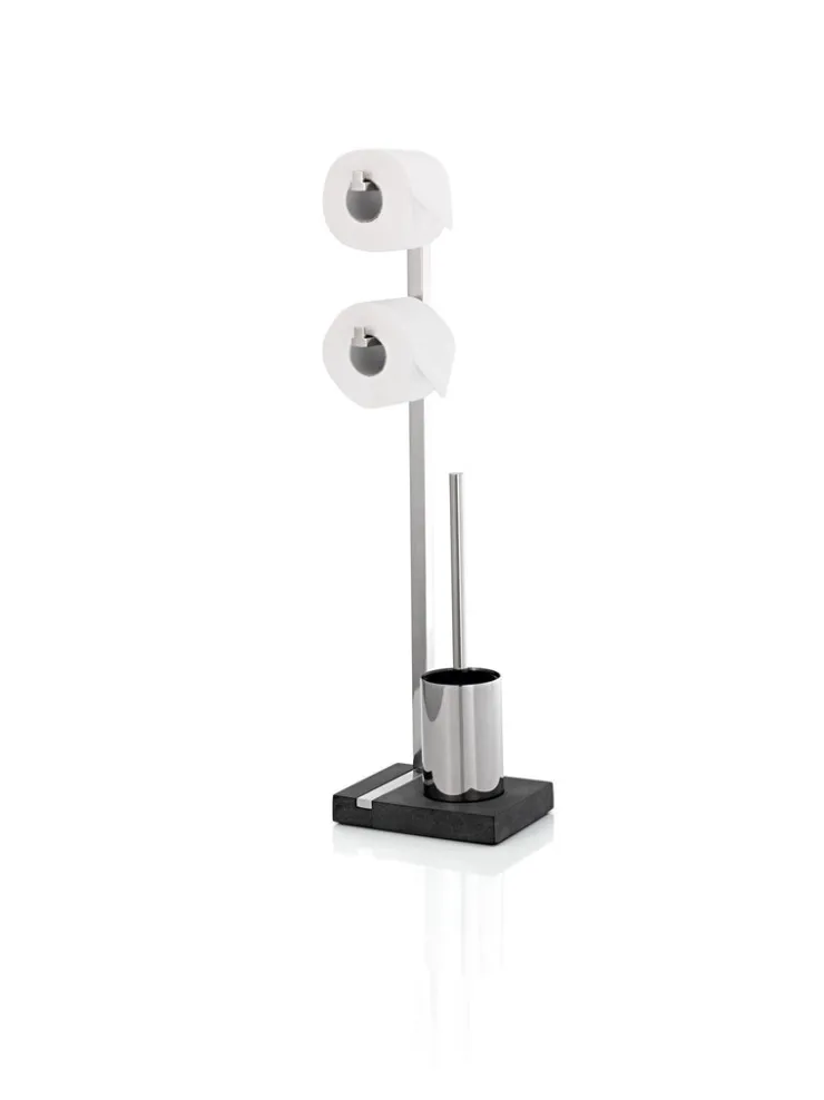 Fashion Blomus Toilet Butler With Short Brush Holder - 2 Roll Polished