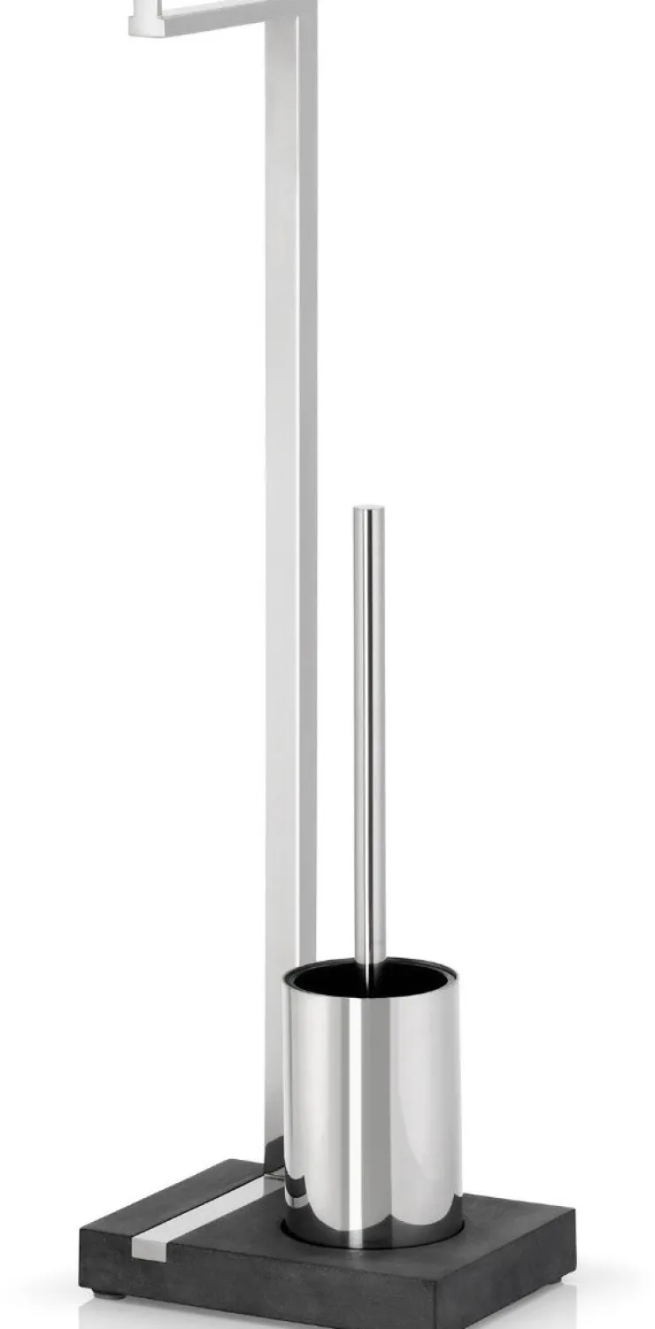 Sale Blomus Toilet Butler With Short Brush Holder - 1 Roll Polished