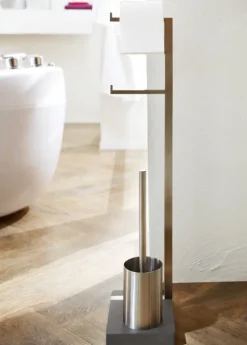 Outlet Blomus Toilet Butler With Short Brush Holder - 2 Roll
