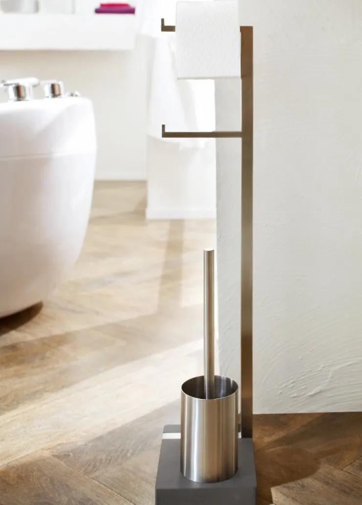 Outlet Blomus Toilet Butler With Short Brush Holder - 2 Roll