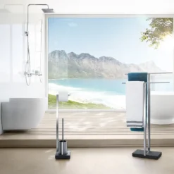 New Blomus Toilet Butler With Short Brush Holder - 1 Roll