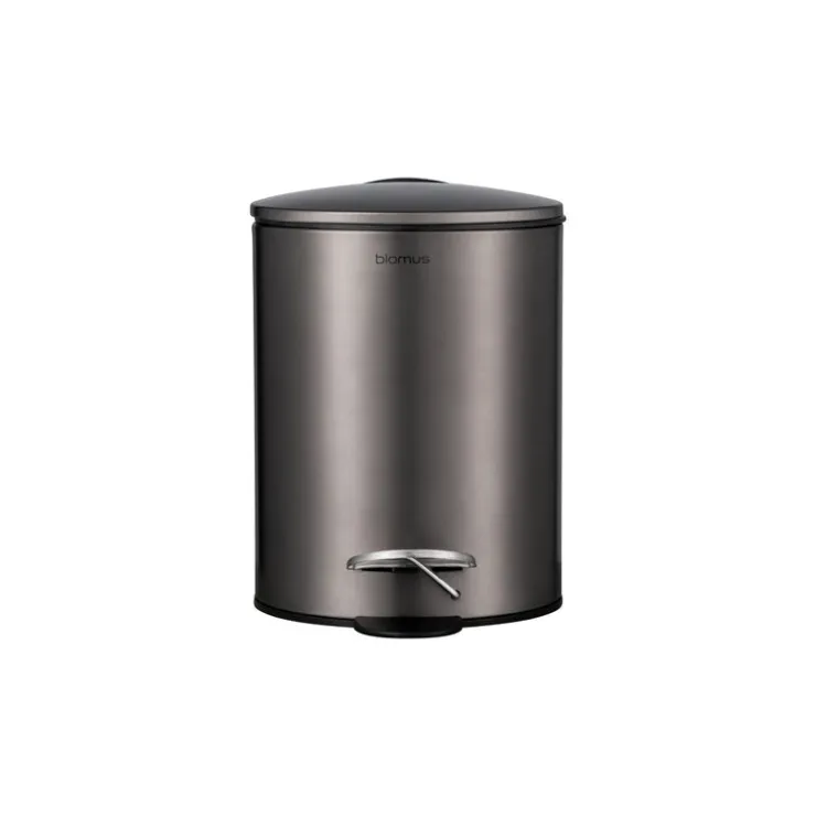 New Blomus TUBO Pedal Bin Wastepaper Basket - Metallic