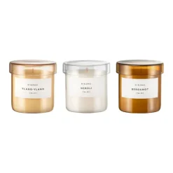 Discount Blomus VALOA Scented Candle In Glass Container - Set of 3